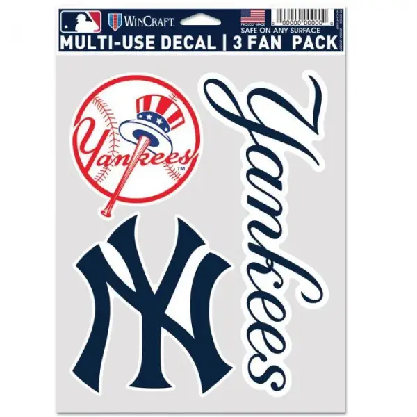 NEW YORK YANKEES MULTI USE 3 FAN PACK