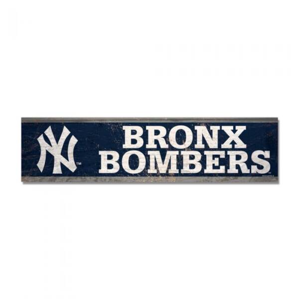 NEW YORK YANKEES WOODEN MAGNET 1.5" X 6"