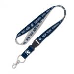 NEW YORK YANKEES HEATHER LANYARD W/DETACHABLE BUCKLE  1'' X 24''