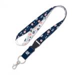 NEW YORK YANKEES SCATTER LANYARD W/DETACHABLE BUCKLE 24'' X 1''