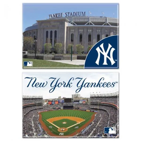 NEW YORK YANKEES / STADIUM  RECTANGLE MAGNET, 2PACK 2" X 3"