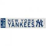 NEW YORK YANKEES PERFECT CUT DECALS 4" X 17"