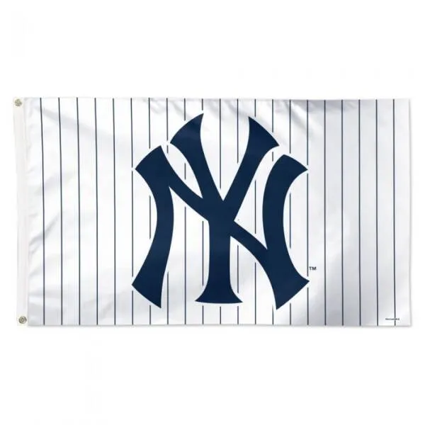NEW YORK YANKEES PINSTRIPE FLAG - DELUXE 3' X 5'