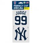 NY YANKEES PERFECT CUT DECAL SET OF TWO AARON JUDGE