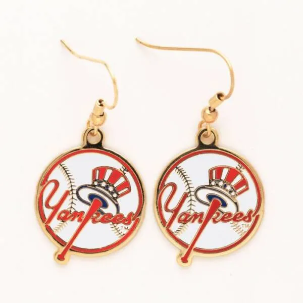 NEW YORK YANKEES EARRINGS JEWELRY CARD