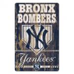 NEW YORK YANKEES SLOGAN WOOD SIGN 11" X 17" 1/4" THICK