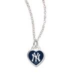 NEW YORK YANKEES NECKLACE W/3D HEART