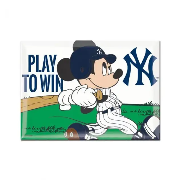 NEW YORK YANKEES / DISNEY METAL MAGNET 2.5" X 3.5"
