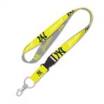 NEW YORK YANKEES NEON LANYARD W/DETACHABLE BUCKLE 1'' X 24''