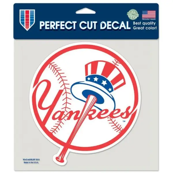 NEW YORK YANKEES TOP HAT  PERFECT CUT COLOR DECAL