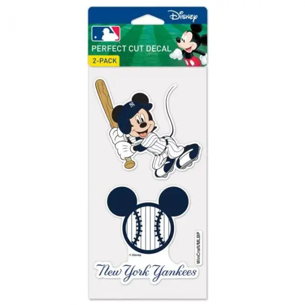 NEW YORK YANKEES / DISNEY PERFECT CUT DECAL SET OF TWO