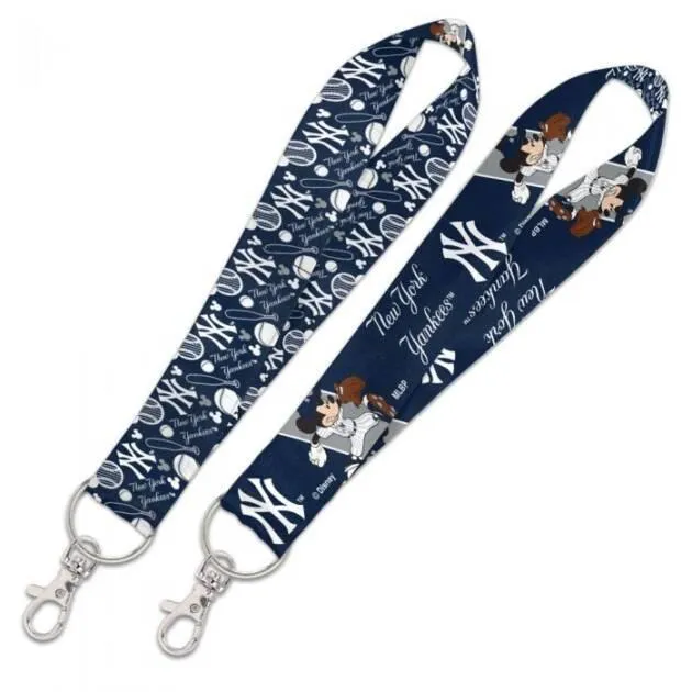 NEW YORK YANKEES / DISNEY MICKEY LANYARD KEY STRAP 1" X 9''
