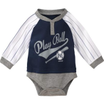 NY YANKEES  IS IT GAME TIME YET BIB&BOOTY  Creepers/Coverall/Onsie/Romper INFANT - Image 2