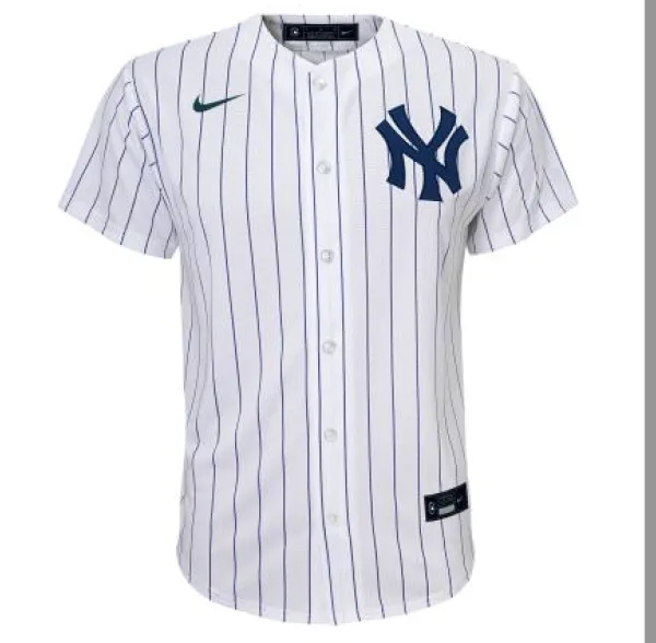 NY YANKEES NIKE B RUTH #3  HOME TWILL PLAYER FINISHED Jerseys YOUTH - Image 2