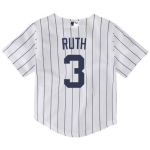NY YANKEES NIKE B RUTH #3  HOME SCRPRT PLAYER FINISHED JERSEY INFANT - Image 3