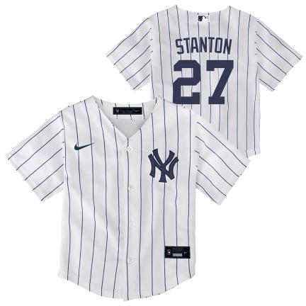 NY YANKEES NIKE G STANTON# 27 HOME SCRPRT PLAYER FINISHED KID'S – PINSTRIPE  COLLECTIBLES LLC