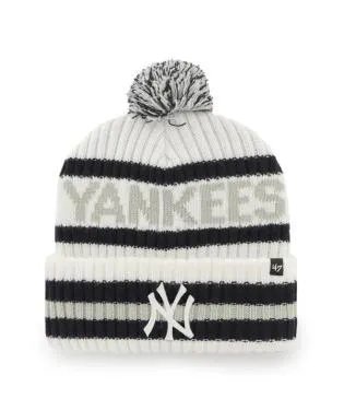 NEW YORK YANKEES WHITE BERING 47 CUFF KNIT