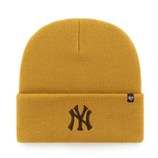 NEW YORK YANKEES WHEAT HAYMAKER CUFF KNIT