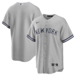 NY Yankees Nike GRAY ROAD Blank Replica Jersey
