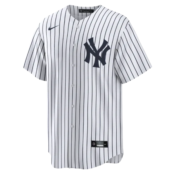 NY Yankees A Judge# 99  Nike White Home Replica Player Name Jersey - Image 3