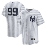NY Yankees A Judge # 99 Nike White Home Replica NUMBERS  Jersey