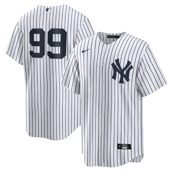 NY Yankees A Judge # 99 Nike White Home Replica NUMBERS  Jersey