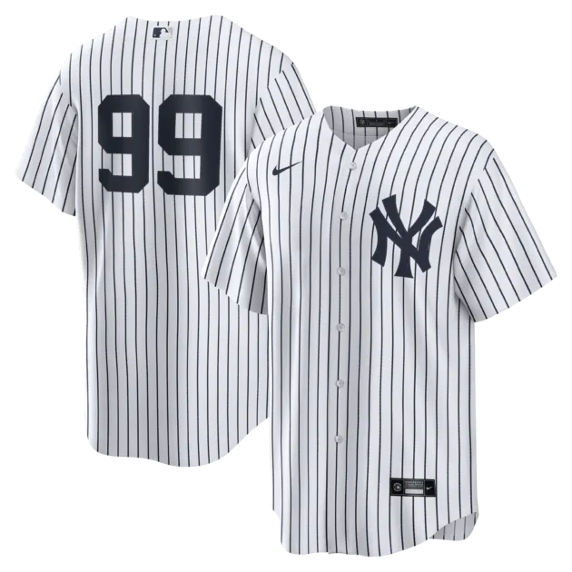NY Yankees A Judge # 99 Nike White Home Replica NUMBERS  Jersey