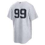NY Yankees A Judge # 99 Nike White Home Replica NUMBERS  Jersey - Image 2