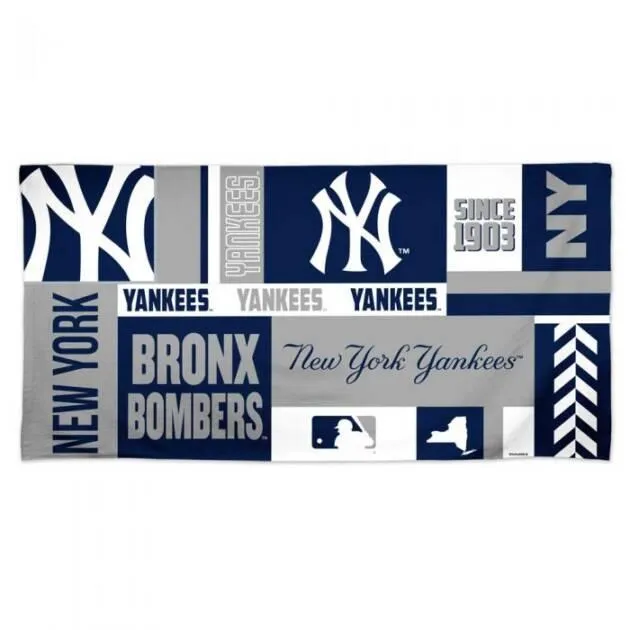 NEW YORK YANKEES SPECTRA BEACH TOWEL 30" X 60''