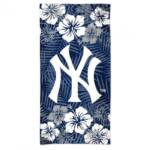 NEW YORK YANKEES FLORAL SPECTRA BEACH TOWEL 30" X 60''