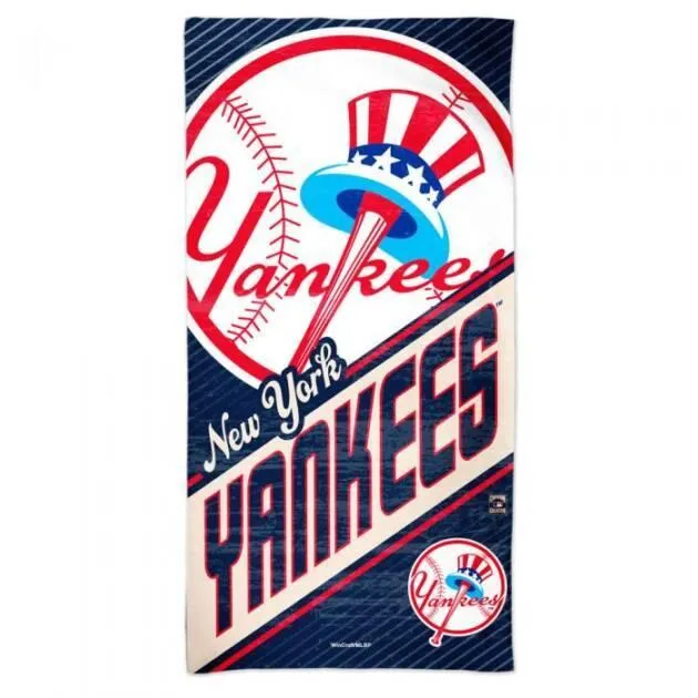 NY YANKEES / COOPERSTOWN SPECTRA BEACH TOWEL 30" X 60"