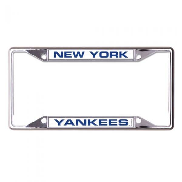 NEW YORK YANKEES LIC PLT FRAME S/S METALLIC