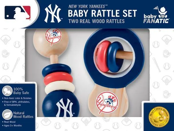 New York Yankees  Baby Fanatic Rattle 2-Pack