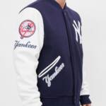 NY YANKEES Pro Standard Logo Blended Varsity Men's Jacket - Image 3