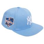 NY YANKEES LOGO 2000 WORLD SERIES LIGHT BLUE SNAPBACK HAT - Image 3