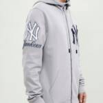 NEW YORK YANKEES LOGO ZIPPER HOODY - Image 2