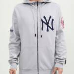 NEW YORK YANKEES LOGO ZIPPER HOODY