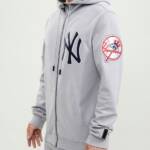 NEW YORK YANKEES LOGO ZIPPER HOODY - Image 4