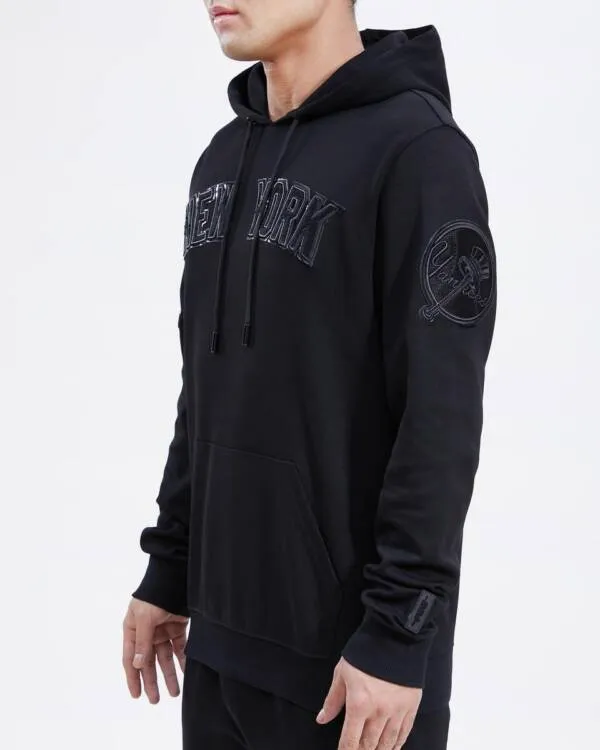 New York Yankees Triple Black Logo Hoody - Image 3