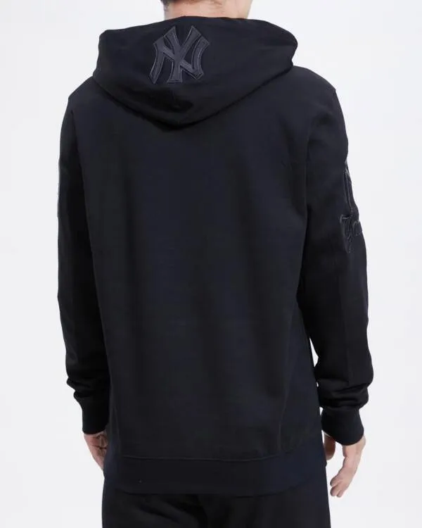 New York Yankees Triple Black Logo Hoody - Image 5