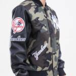 New York Yankees Camo Logo Varsity Jacket - Image 4