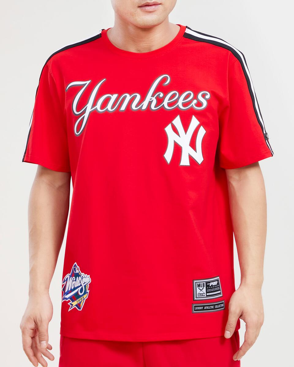 Men's Pro Standard Navy/ New York Yankees Taping T-Shirt Size: Small