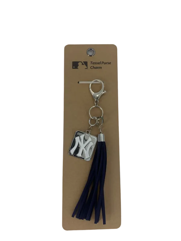 NY Yankees Tassel Purse Charm