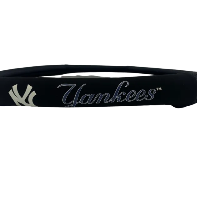 NY YANKEES  BLACK MESH Steering Wheel Cover