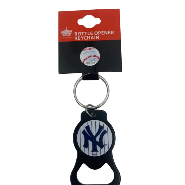 New York Yankees  BLACK Bottle Opener  Key Chain