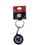 NEW YORK YANKEES BLACK BASEBALL SPINNER KEYCHAIN