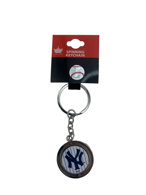 NEW YORK YANKEES  BASEBALL SPINNER KEYCHAIN