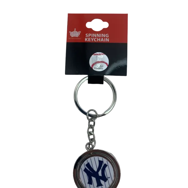 NEW YORK YANKEES  BASEBALL SPINNER KEYCHAIN