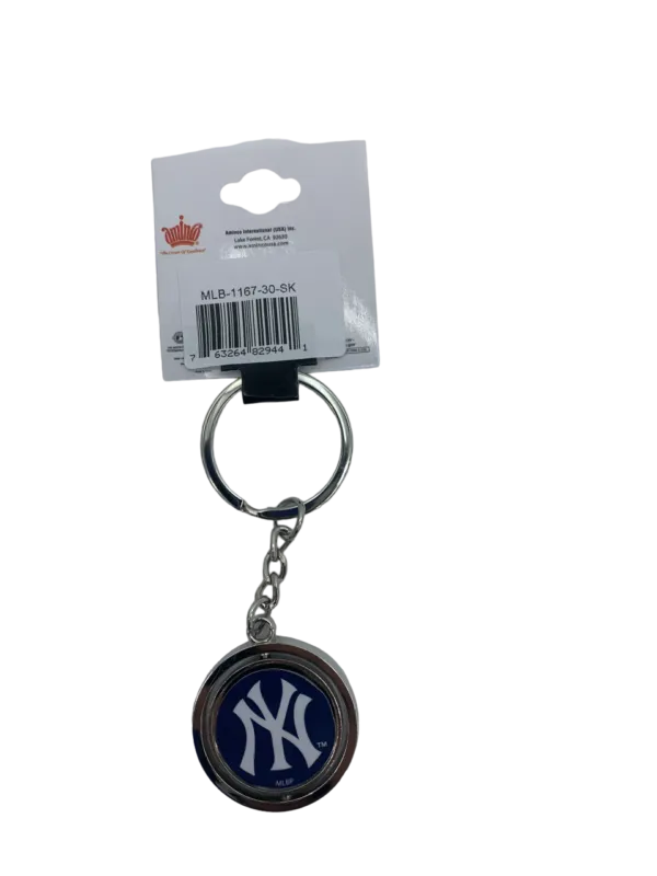 NEW YORK YANKEES  BASEBALL SPINNER KEYCHAIN - Image 2