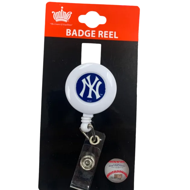 NEW YORK YANKEES  Aminco Plastic Retractable I.D. Holder Badge Reel
